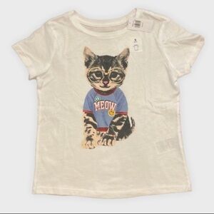 Preppy kitty cotton tee shirt- 219